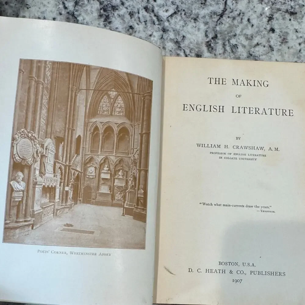 The Making‎ of English Literature William H. Crawshaw 1907 Anglo-Saxon Antique